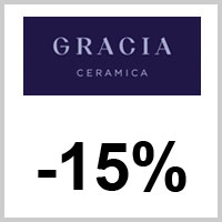 скидка -15% на бренд Gracia Ceramica для загородных домов