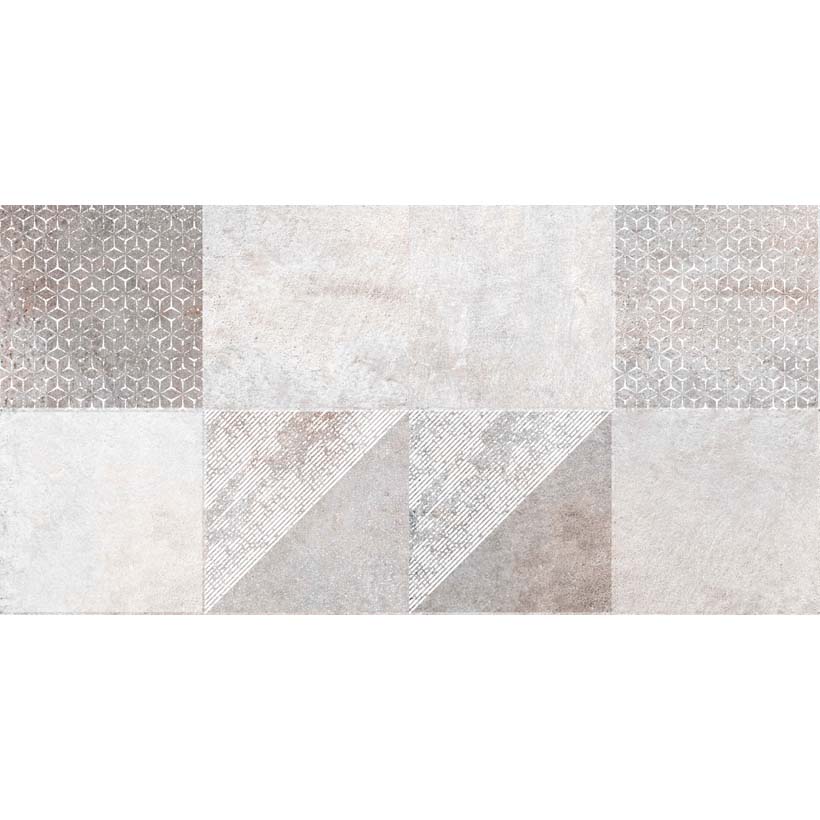 Creto Antient Décor Mix 30x60 серый светлый матовая под бетон