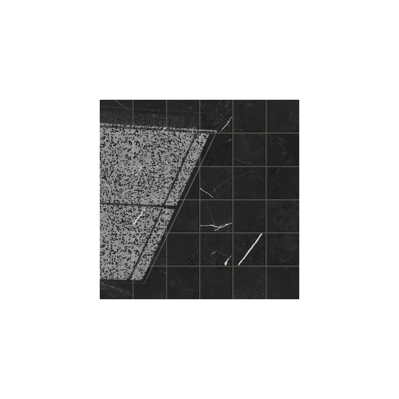 Мозаика Atlas Concorde F.d.M. Elegant B. Mosaic Lap 30x30 чёрный лаппатированный купите по цене 17613 руб/м²