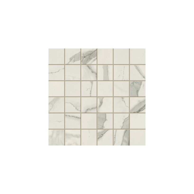 Мозаика Atlas Concorde Empire Statuario Mosaic 30x30 белый матовый под мрамор купите по цене 12444 руб/м²