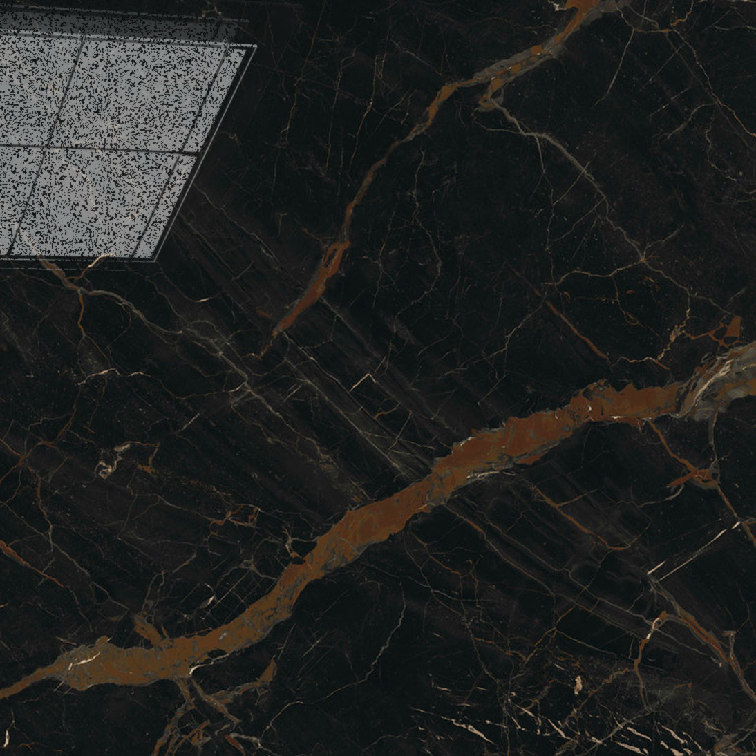 Atlas Concorde F.d.M. Ombra di Carav. Lapp 80x80 чёрный лаппатированный купите по цене 6020 руб/м²