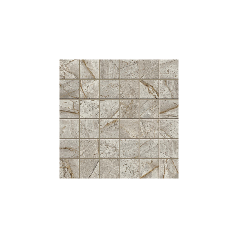 Мозаика Atlas Concorde Empire Silver Root Mosaic 30x30 серый светлый матовый под мрамор купите по цене 12444 руб/м²
