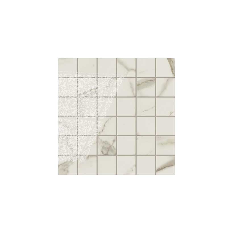Мозаика Atlas Concorde Empire Calacatta Diamond Mosaic Lap 30x30 бежевый лаппатированный под мрамор купите по цене 17613 руб/м²