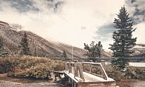 Стеклянный декор Зимний Мост